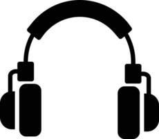 Headphone Glyph Icon vector