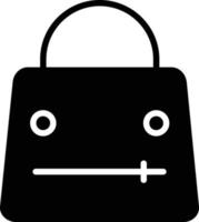 Handbag Glyph Icon vector