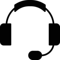 Headphones Glyph Icon vector