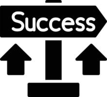 Success Glyph Icon vector