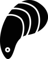 Mussel Glyph Icon vector