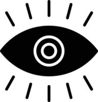 Vision Glyph Icon vector