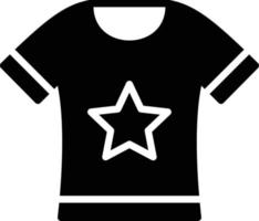 icono de glifo de camiseta vector