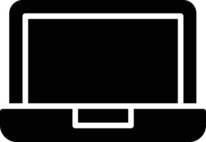 Laptop Glyph Icon vector