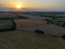 Aerial view of Suffolk at Sunset photo