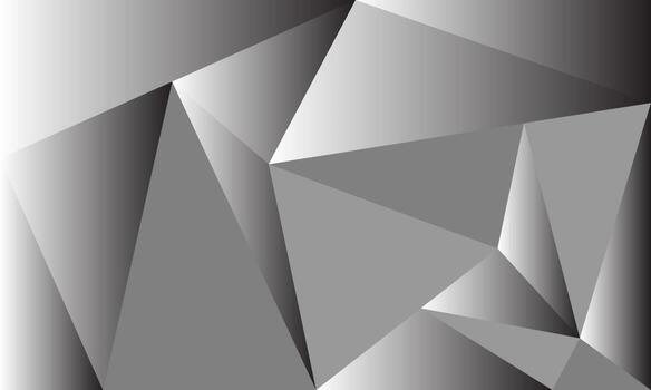 ilustración forma de triángulo geometría tono gris sobre fondo de rectángulo. vector