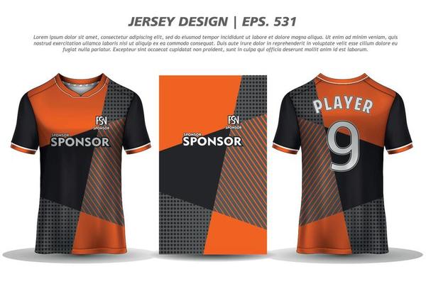 Jersey design sublimation t shirt Premium geometric pattern Incredible Vector collection for Soccer football racing cycling gaming motocross sports