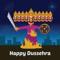 feliz dussehra vector descarga gratuita