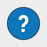 Question mark sign vector