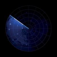 Radar screen vector illustration