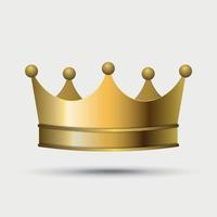 golden crown vector illustration