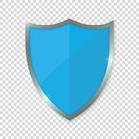 blue shield. vector illustration . Vector