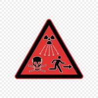 Warning sign vector illustration