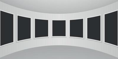 Gallery Interior vector illustration
