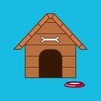 Barkitecture house dog vector