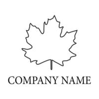 Maple leaf logo design. Vector illustration