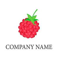 Raspberry Logo Template. Vector illustration