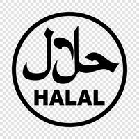 vector logo halal