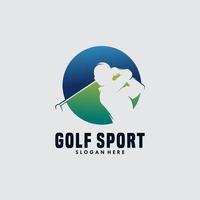 Man swinging golf , Golf players club, logo, symbol, icon, graphic, vector. vector