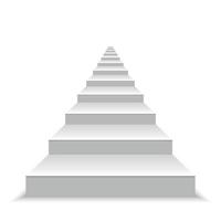 white stairs vector illustration