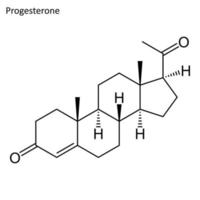 Skeletal formula of Progesterone vector