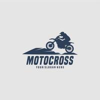 plantilla de diseño de logotipo de deporte de motocross extremo vector