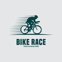 Mountain bike vintage logo template illustration vector