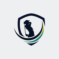 diseño de plantilla de logotipo de deporte de golf vector