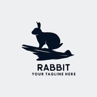 Rabbit Logo template vector icon design