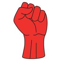 protest symbol. Power sign vector