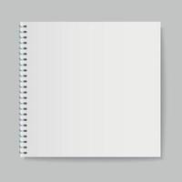notebook mockup vector illustration