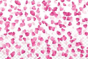 Heart confetti vector illustration