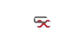 Alphabet letters Initials Monogram logo CX, XC, C and X vector