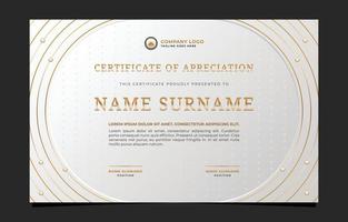 Certificate of Appreciation Background Template vector