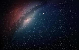 Milky Way in the Night Sky Background vector
