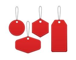 Set of blank labels. Tags and badges. Vector illustration