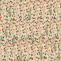 Seamless botanical pattern with leaves vector