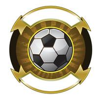 Soccer ball banner vector