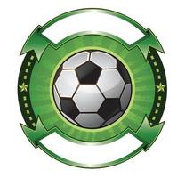 Illustration of Soccer ball banner vector