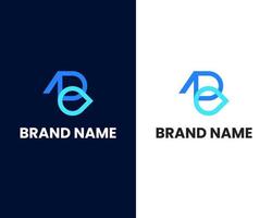 letter b and o mark modern logo design template vector