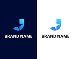 letter j and m mark modern logo design template vector