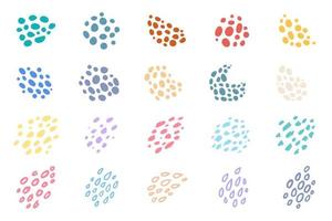 hand drawn polka dot circle for decorating greeting cards vector