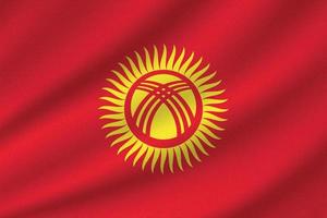 national flag of Kyrgyzstan vector