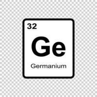 chemical element Germanium . Vector illustration