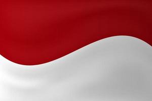 vector de diseño de fondo de bandera de indonesia de ilustración de onda para fondo