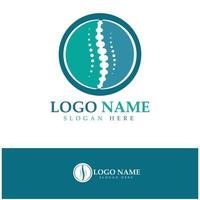 Spine diagnostics symbol logo template vector illustration design