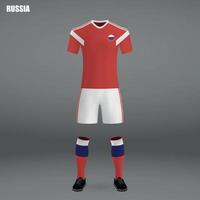 equipacion de futbol de rusia 2018 vector