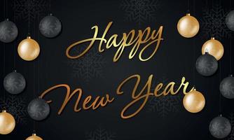 New Year card template vector