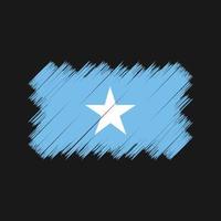 cepillo de bandera de somalia. bandera nacional vector