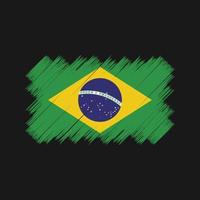 Brazil Flag Brush. National Flag vector